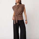 FalconCC Pleat Top - Walnut