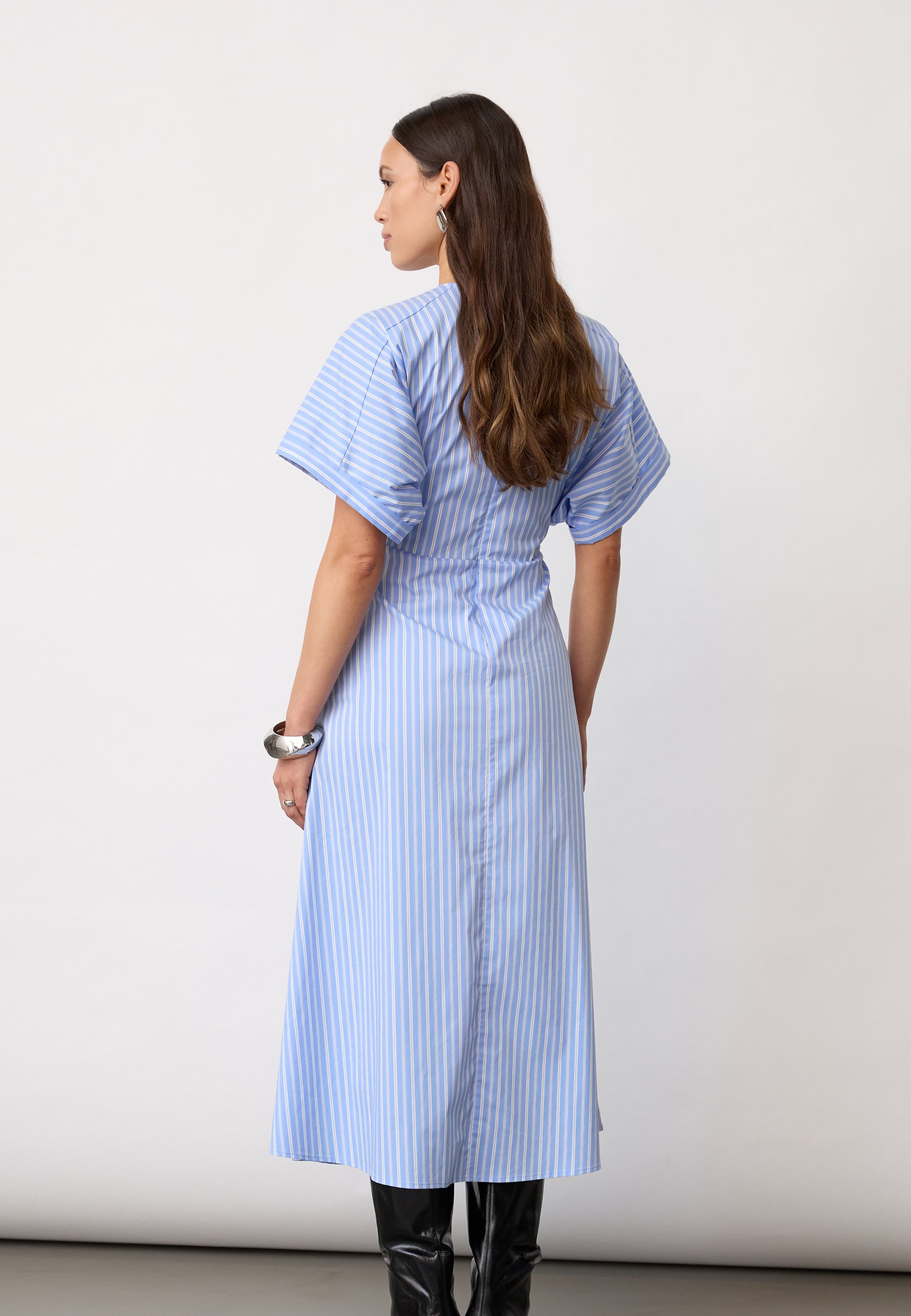 KaioCC Stripe Dress - Pale Blue - Co'couture