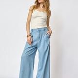 TillyCC Pleat Pant - Fade Denim