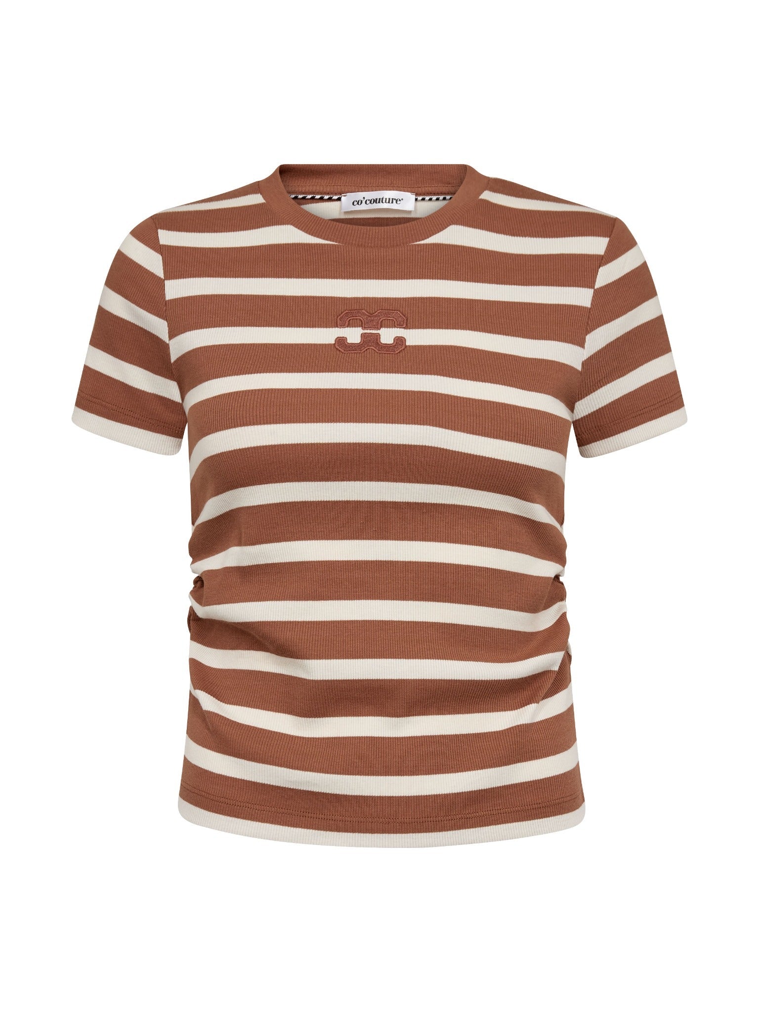 GrannyCC Gathering Stripe Tee - OffWhite/Suntan - Co'couture