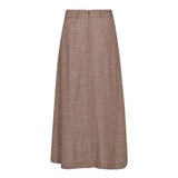 JihoCC Anya Pleat Skirt - Brown