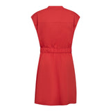 ElaraCC Crop Wrap SS Dress - Flame