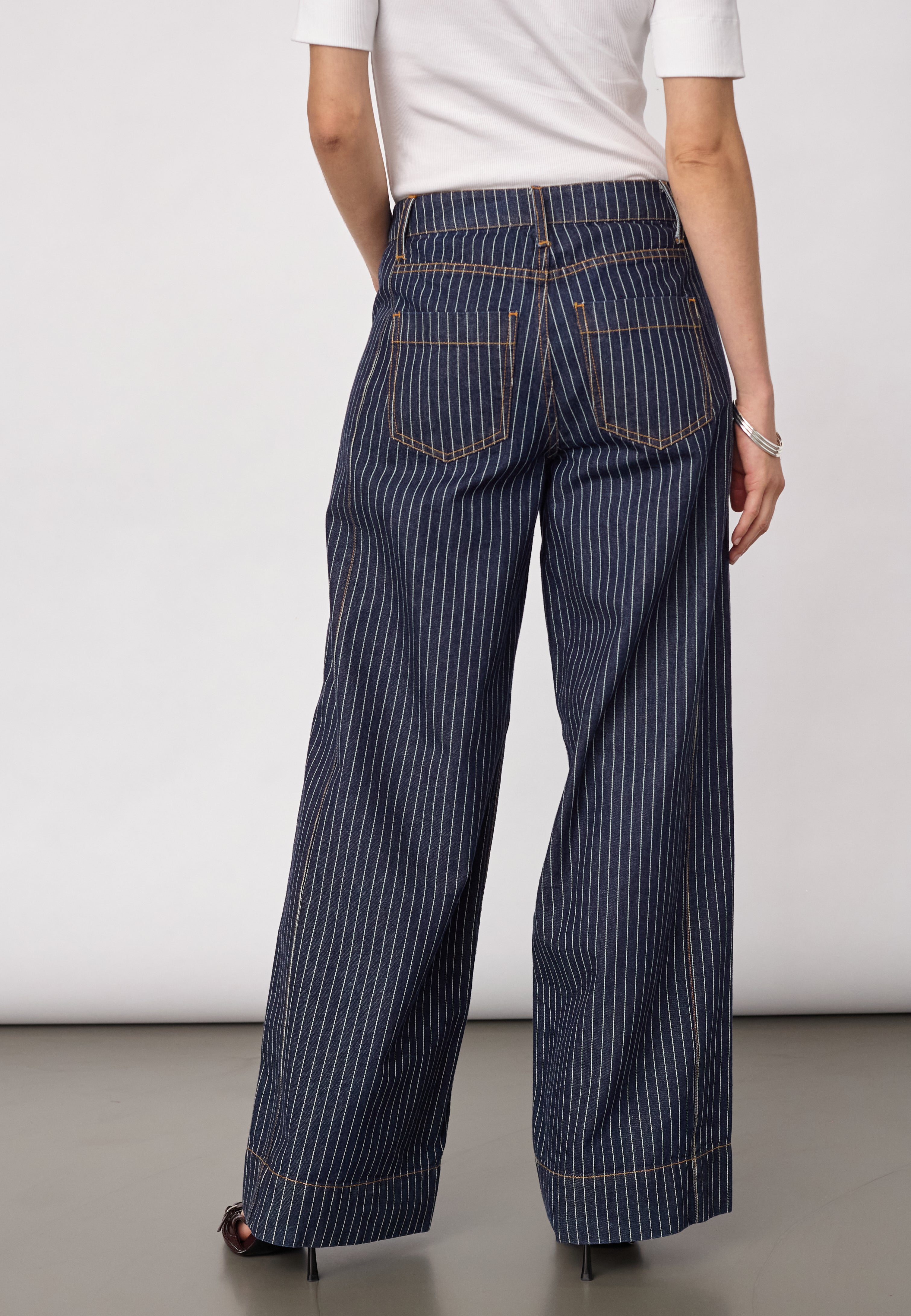 SiggaCC Stripe Pant - Denim Blue - Co'couture