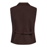 AliniCC Wrap Vest - Dark Brown