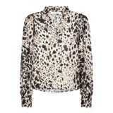 MaxonCC Frill V-Blouse - Bone
