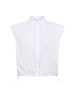ElaraCC Pleat SS Shirt - White