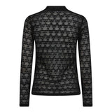 BarieCC Turtleneck Blouse - Black