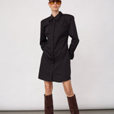 SannaCC Power Shirt Dress - Black