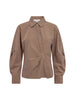 LyviaCC Asym Pin Shirt - Walnut