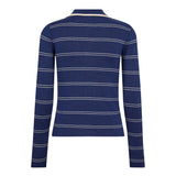 LueCC Stripe Polo Knit - Blue