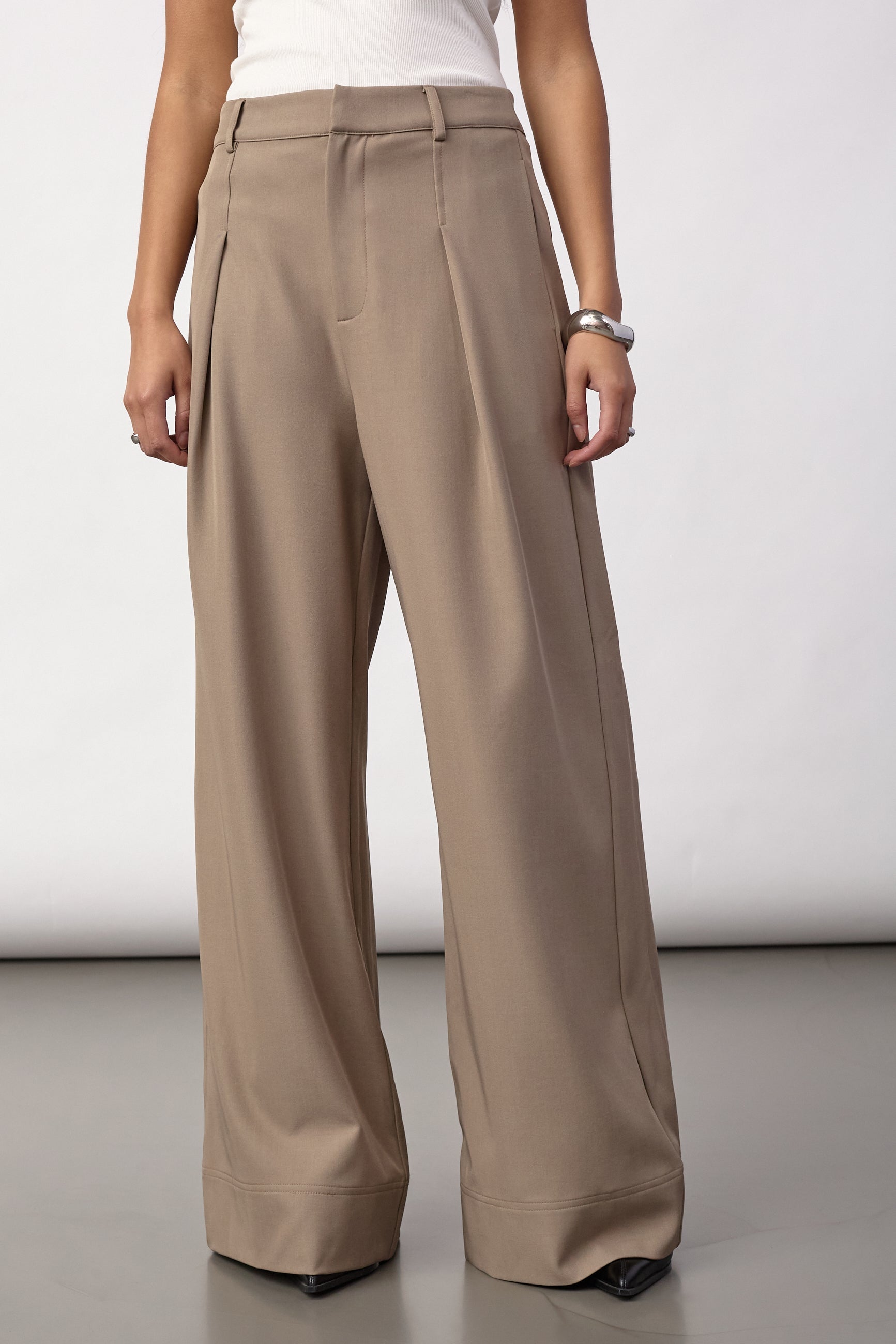 LunaCC Pleat Pant - Taupe - Co'couture
