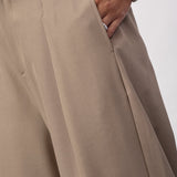 LunaCC Pleat Pant - Taupe