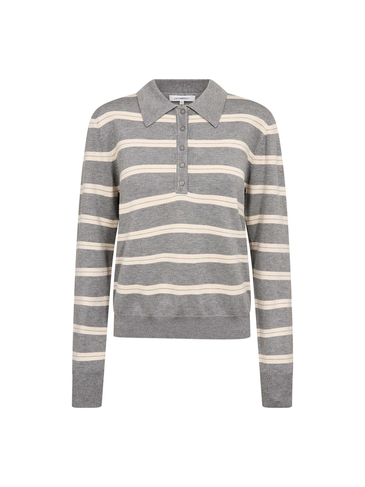 LueCC Padded Polo Knit - Creme - Co'couture