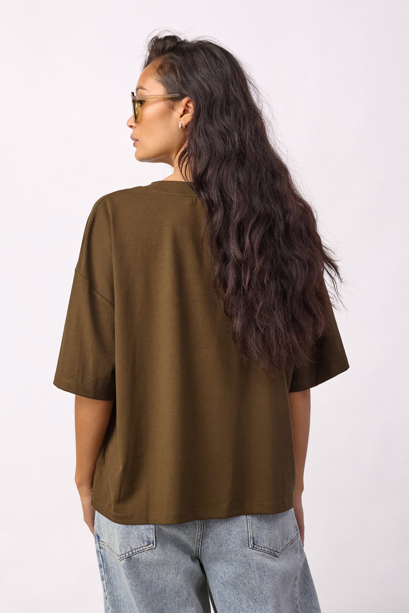 IvaraCC Flower Tee - Dusty Army - Co'couture
