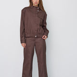 SinaCC Pin Jacket - Dark Brown