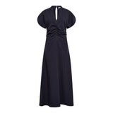 LicaCC Pin Gathering Dress - Navy