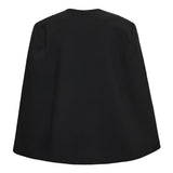VolaCC Cape Button Blazer - Black