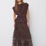 EstiCC Pleat Top - Bison