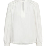 SenneCC Lace V-Blouse - White