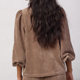 DaisyCC  Cord Shirt - Walnut