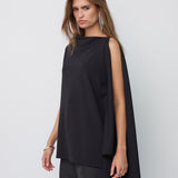 FalconCC Drape Top - Black