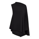 FalconCC Drape Top - Black