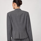 PriscillaCC Officer Jacket - Mid Grey
