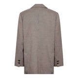 MidaCC Check Power Blazer - Bone - Brown