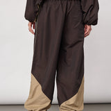 AloraCC Block Pant - Dark Brown