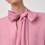 EllisCC Scarf Neck Blouse - Candyfloss