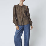AilaCC Lace Shirt - Mocca - Co'couture