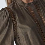 AilaCC Lace Shirt - Mocca - Co'couture