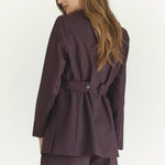 AlmiraCC Fitted Blazer - Plum - Co'couture