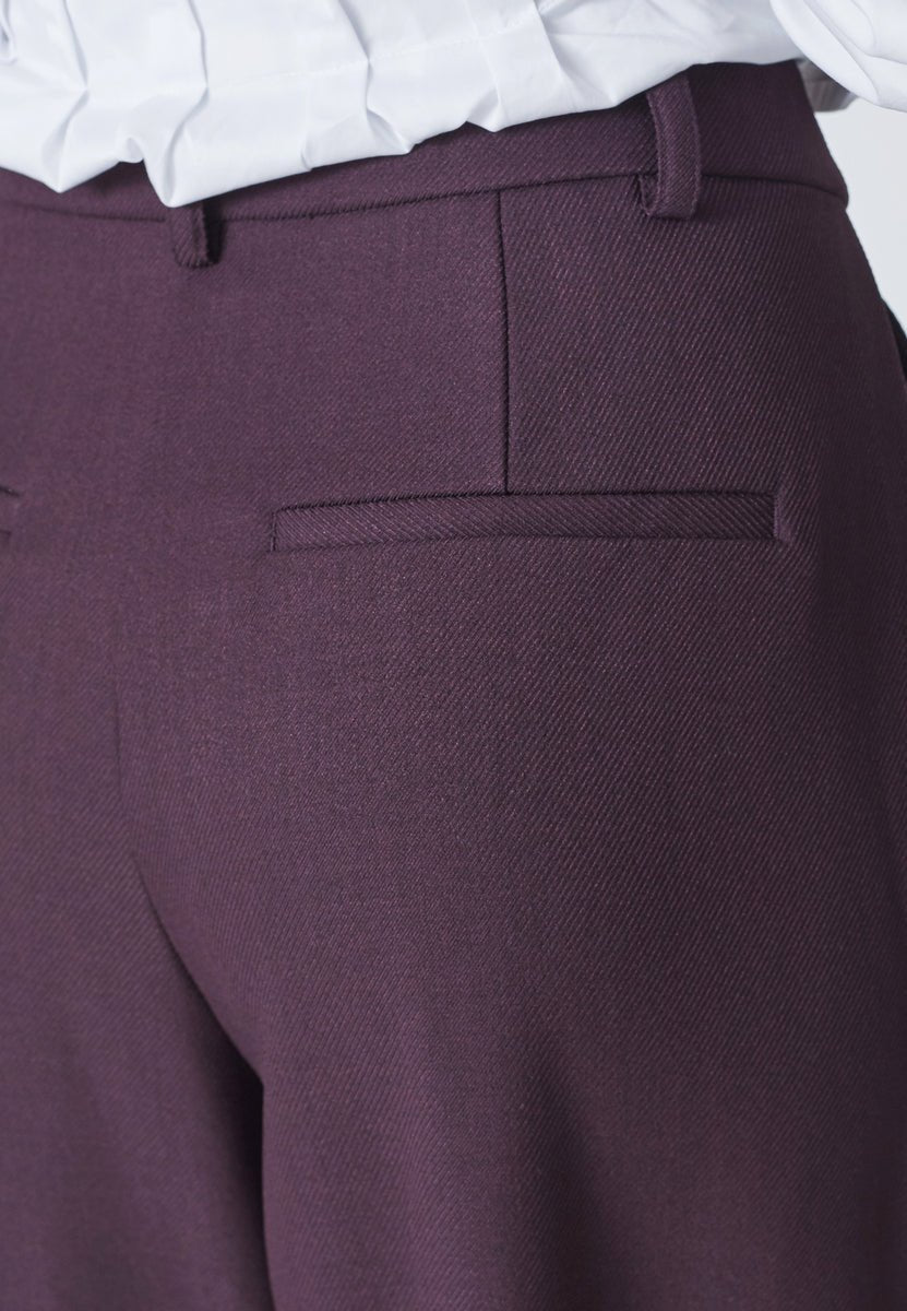 AlmiraCC Pleat Pant - Plum - Co'couture