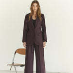AlmiraCC Pleat Pant - Plum - Co'couture