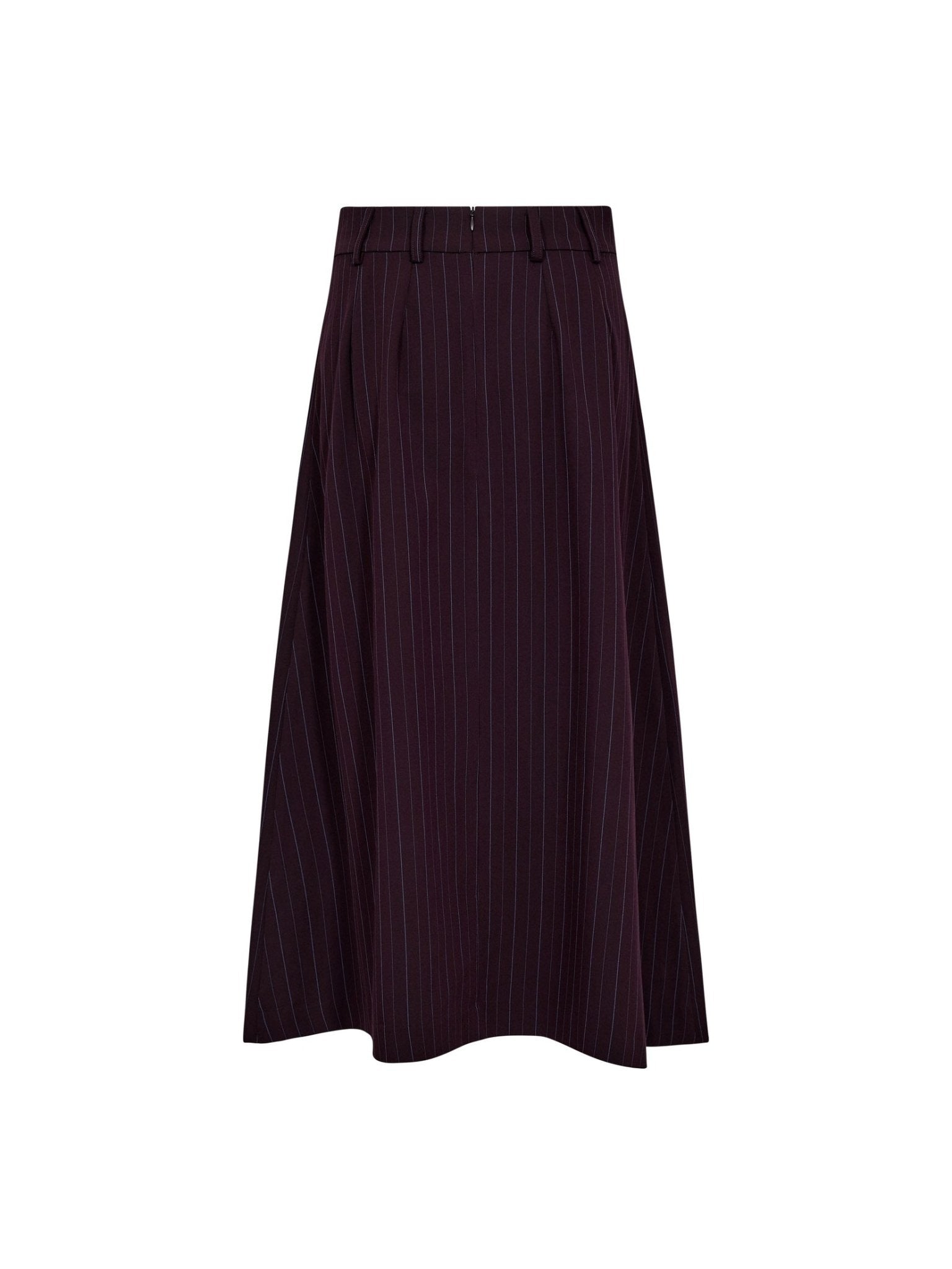 AnyaCC Trinny Pleat Skirt - Plum - Co'couture
