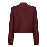 BostonCC Crop Jacket - Burgundy - Co'couture