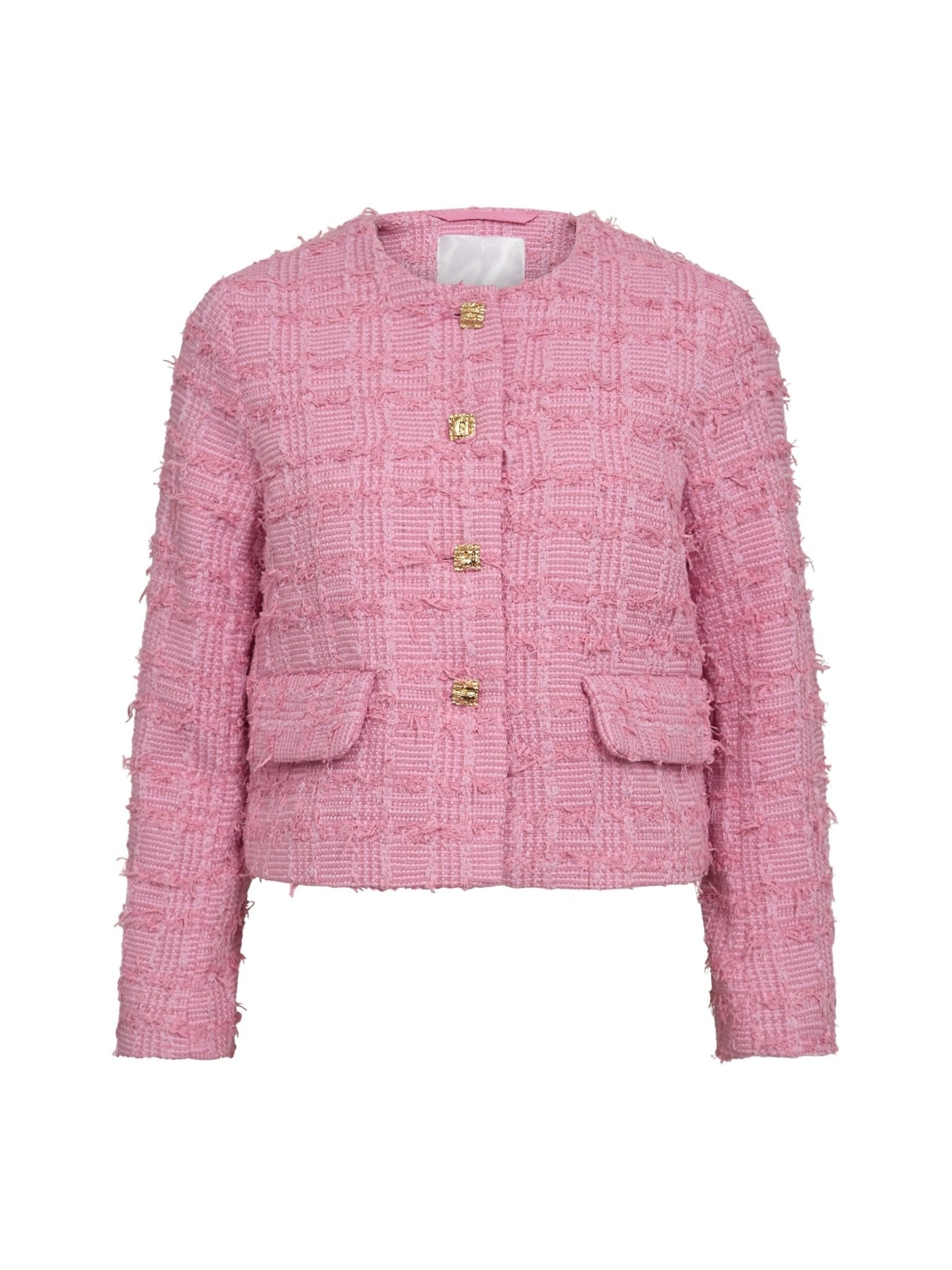 CalaCC Check Boucle Jacket - Candyfloss - Co'couture
