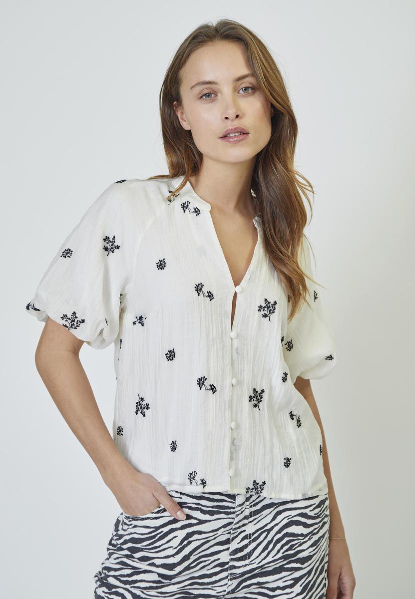 ColleenCC SS V - Shirt - Off white - Co'couture