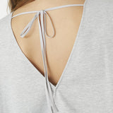 DengiCC Open Back Sweat - Grey Melange - Co'couture