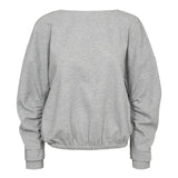 DengiCC Open Back Sweat - Grey Melange - Co'couture
