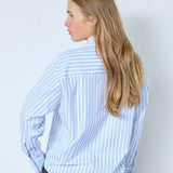 DevinCC Stripe Tie Shirt - Blue - Co'couture