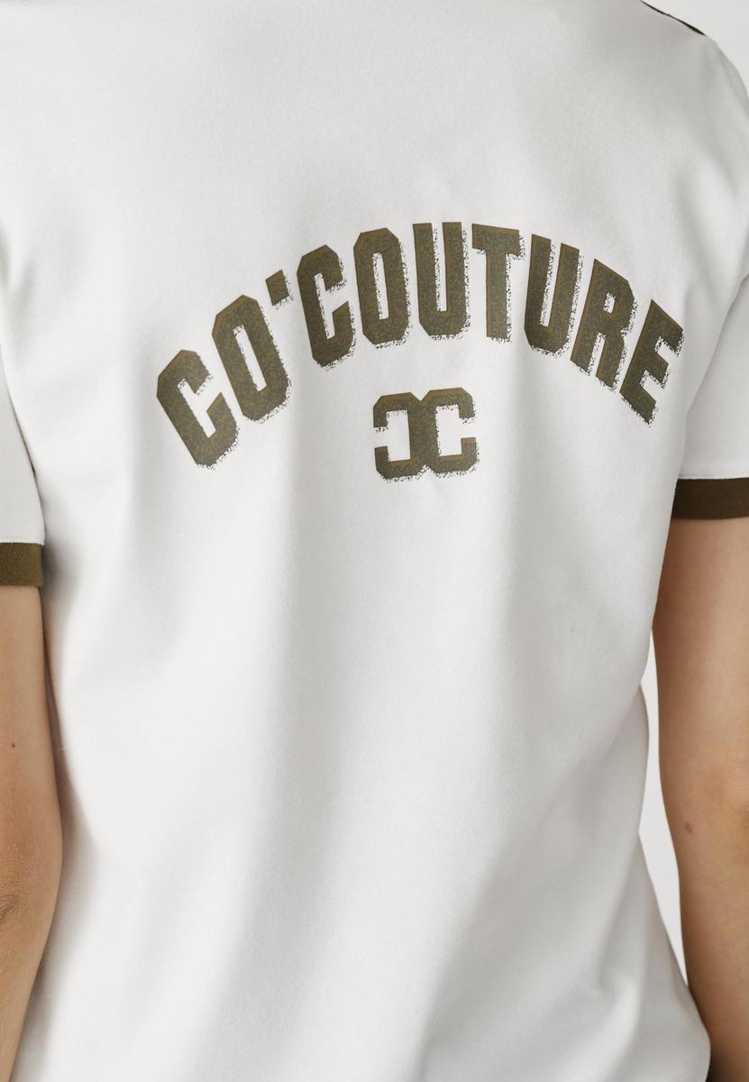 EdgeCC Stripe V - Tee - OffWhite Military Olive - Co'couture