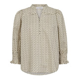 ElsyCC Frill SS Blouse - Bone - Co'couture