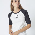 GrannyCC Block SS Tee - OffWhite - Black - Co'couture