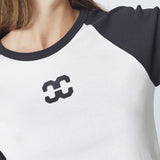 GrannyCC Block SS Tee - OffWhite - Black - Co'couture