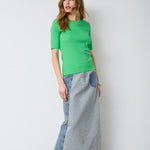 GrannyCC Rib SS O - Tee - Green - Co'couture