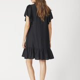 HeraCC Crop SS Frill Dress - Black - Co'couture