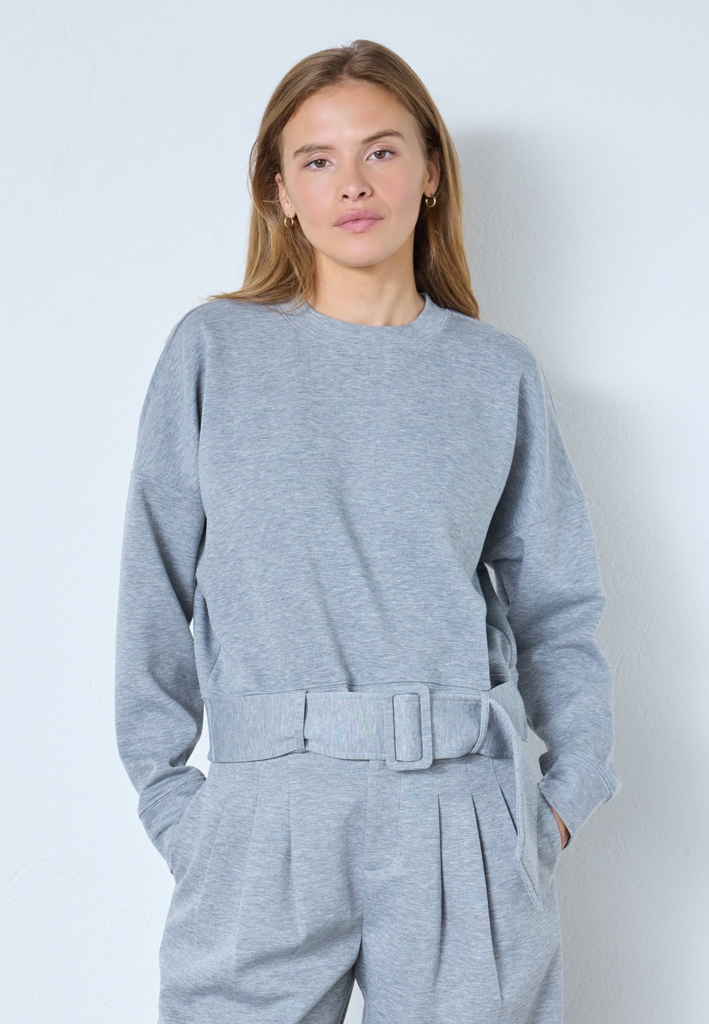 LanceCC Belt Sweat - Grey Melange - Co'couture
