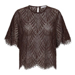 LetiCC Lace Blouse - Dark Brown - Co'couture